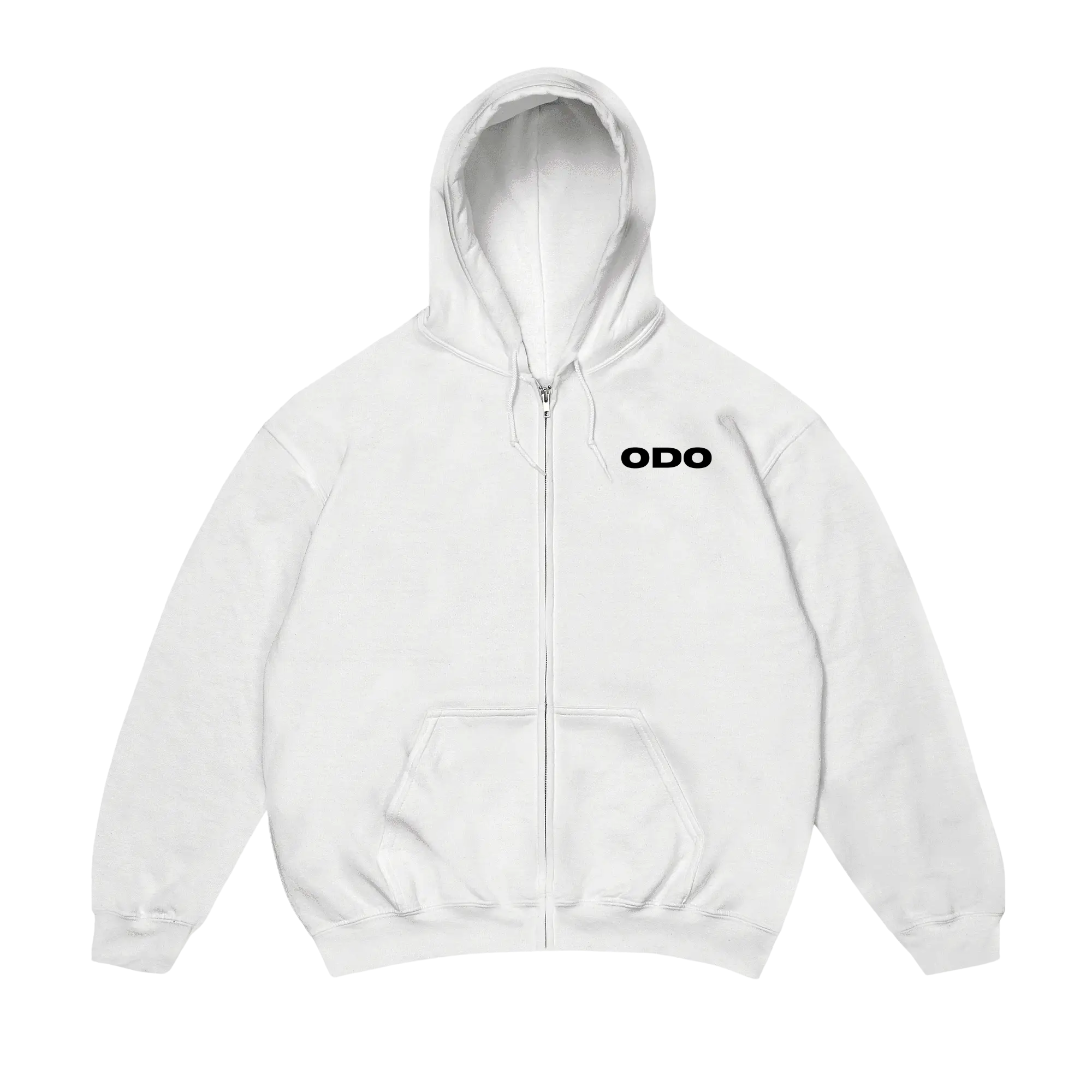 White Zip-Up — ODO Clothing